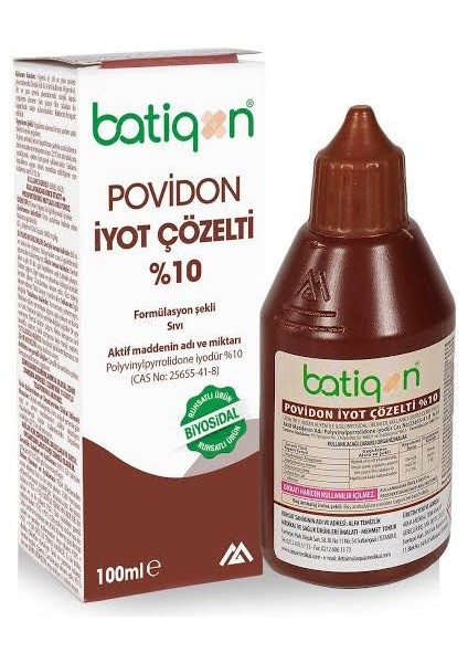Batiqonix Povidon Iyot Çözelti %10 100 ml (2 ADET )