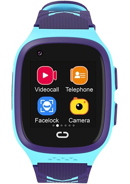 SL.09.2158.5.05 Sim Kartlı Mavi Mor Çocuk Akıllı Saat – Görüntülü Konuşma & Takip Özellikli