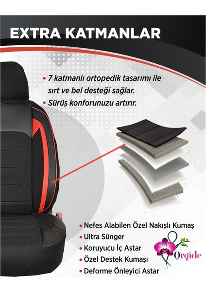 Universal Oto Koltuk Kılıfı Ön Arka Tam Set Tumix Serisi modelleri