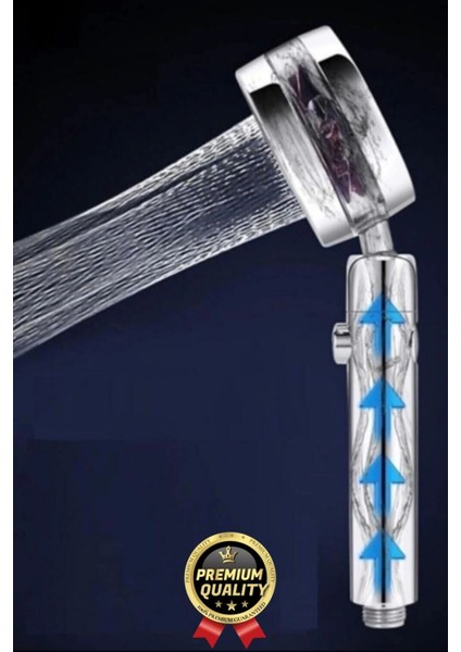 Özel Basınçlı Stop Düğmeli Pervaneli Su Tasarruflu Paslanmaz Turbo Duş Başlığı Hortum Mafsal Seti indirimleri