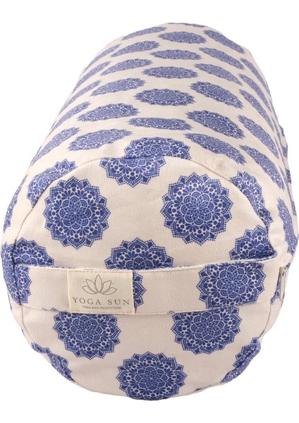 Silindir Yoga Minderi (Bolster) – Meditasyon ve Yoga Destek Yastığı Mandala Desenli