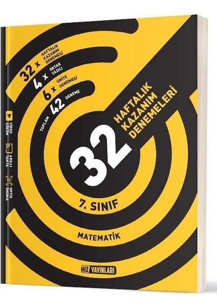 Hız Yayınları 7. Sınıf Matematik 15 Deneme Hız Yayınları