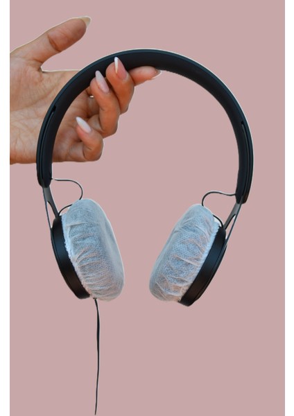 Tek Kullanımlık Kulaklık Hijyen Bonesi, Kulaklık Kılıfı - Beyaz-7 cm (M) fırsatları