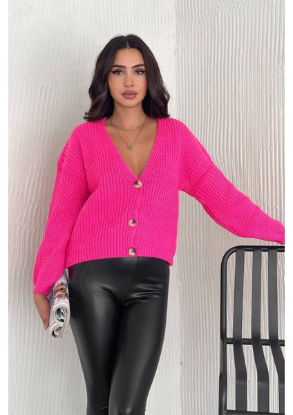 Kadın Düğmeli Tiftik Hırka – Canlı Renkli & Yumuşak Dokulu fiyatları