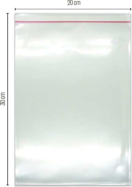 20*30 Bantlı OPP (Parlak-Şeffaf) Jelatin 100 Adet