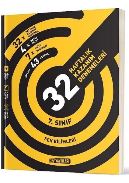 Hız Yayınları 7. Sınıf Fen Bilimleri Haftalık 32 Deneme Hız Yayınları
