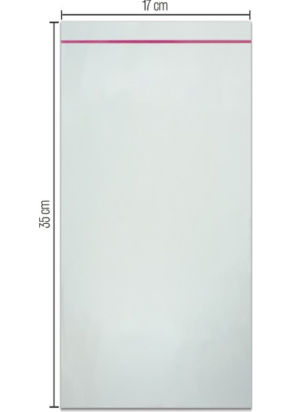 17*35 Bantlı OPP (Parlak-Şeffaf) Jelatin 100 Adet