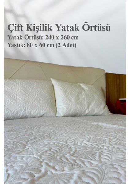 Çift Kişilik Yatak Örtüsü Kapitoneli