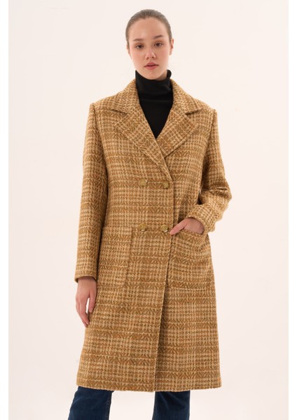 Veger Dokulu Kumaş Kaban