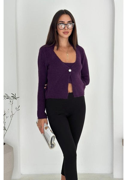 Kadın Triko Atlet & Hırka Takımı – Renkli & Yumuşak Dokulu Ikili indirimleri