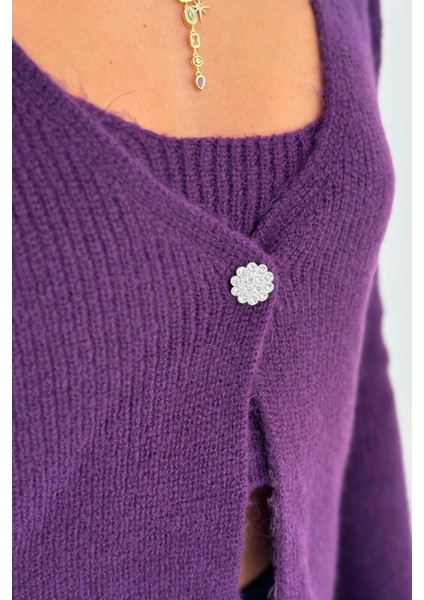 Kadın Triko Atlet & Hırka Takımı – Renkli & Yumuşak Dokulu Ikili