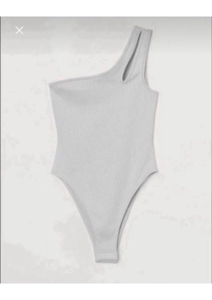 Beyaz Tek Omuzlu Alttan Çıtçıtlı Bluz fiyatları
