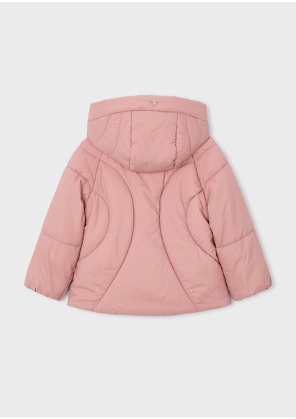 Kız Çocuk Kapüşonlu Dolgulu Uzun Mont 0415 Pembe fiyatları