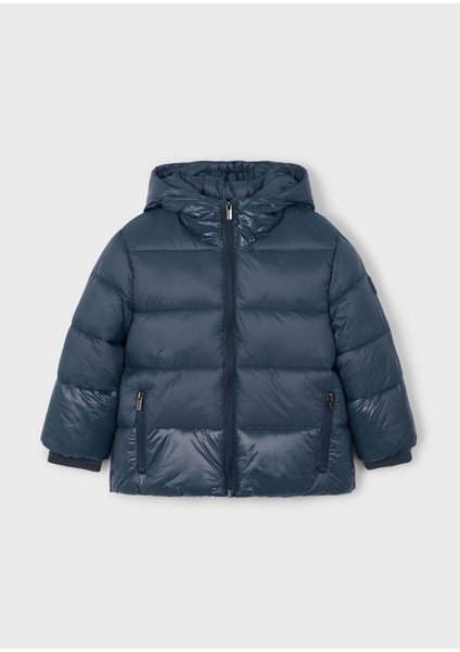 Erkek Çocuk Kapüşonlu Dolgulu Parlak Kumaş Mont 4416 Lacivert fiyatları