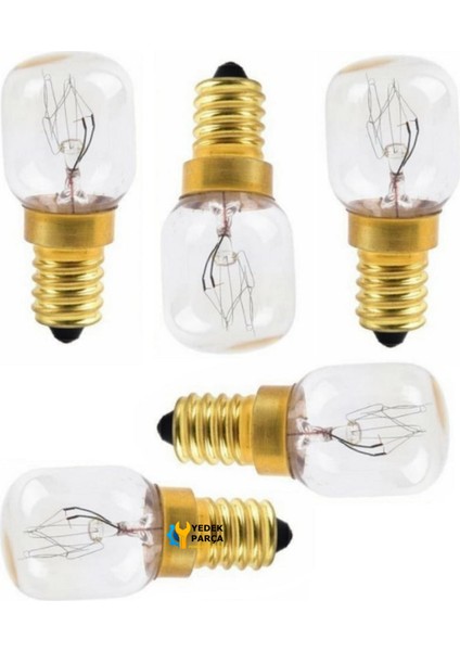 Itimat Ankastre Davlumbaz Buzdolabı Fırın 15 Watt Gün Işığı 300° Halojen Ampül 5 Adet