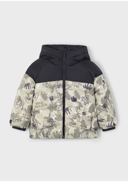 Erkek Çocuk Kapüşonlu Dolgulu Mont 4417 Gri fiyatları