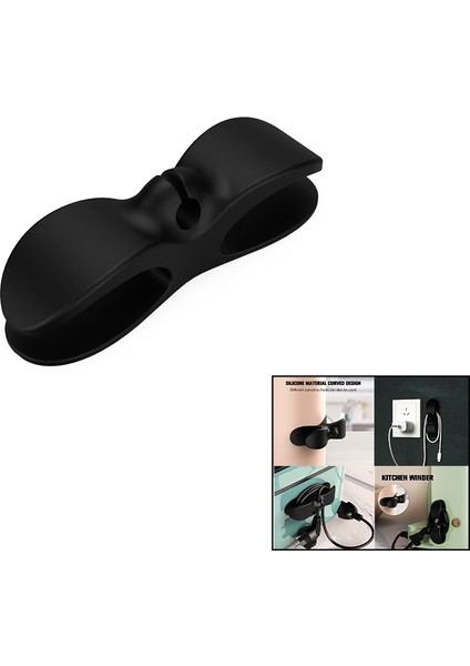 Pratik Kablo Tutacak - Toparlayıcı Plastik - Yapışkanlı (4915) fiyatları