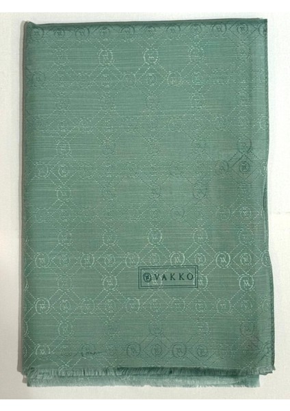 Pamuk Ipek Monogram Şal 40752-MINT