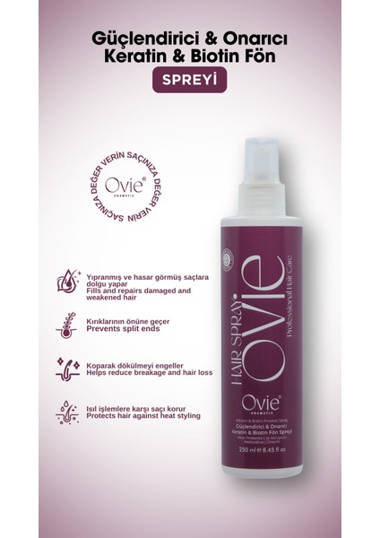 Keratin & Biotin Kolay Tarama ve Fön Spreyi