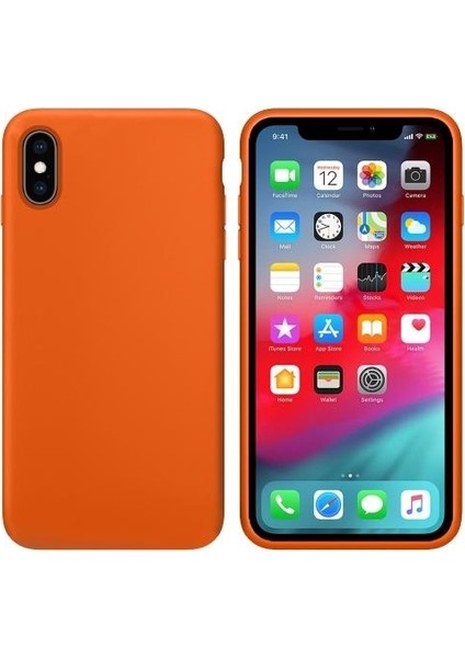 Apple iPhone XS İçi Kadife Silikon Kılıf Turunu