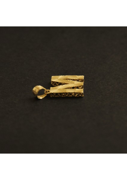 14 Ayar Parlak Harf Kolye modelleri