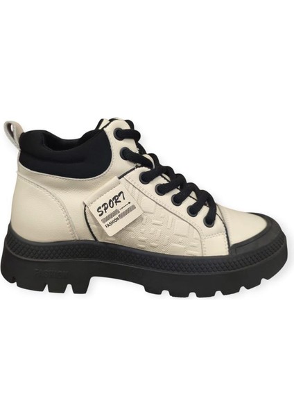 24K310-23 Kalın Taban Bilek Boy Kadın Ayakkabı