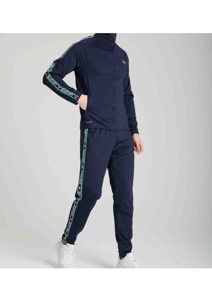 Şeritli Lacivert Slim Fit Eşofman Takımı fırsatları