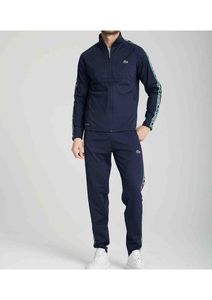 Şeritli Lacivert Slim Fit Eşofman Takımı indirimleri