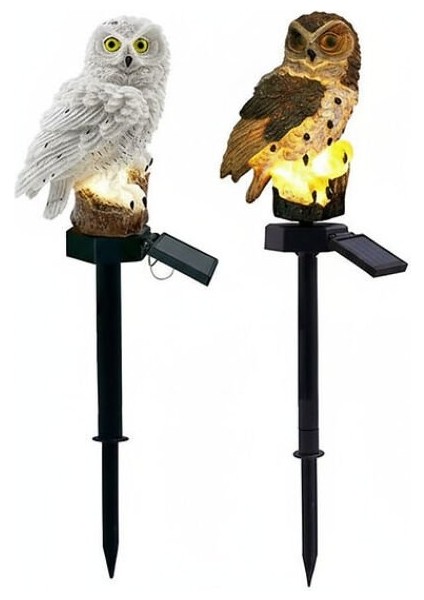 Baykuş Tasarımlı Solar Kazıklı Bahçe Aydınlatma fiyatları