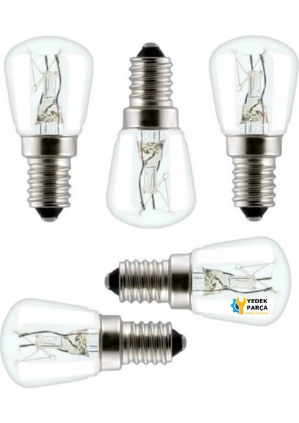 Altus Uyumlu Ankastre Davlumbaz Buzdolabı Fırın 15 Watt Mini Halojen Ampül 5 Adet