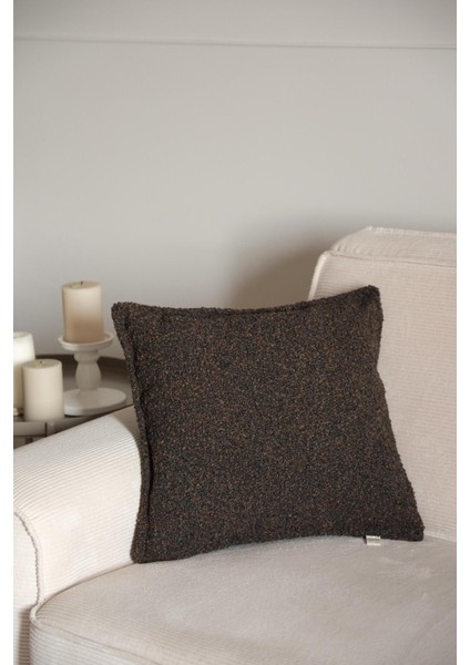 Teddy Acı Kahve Kırlent Kılıfı