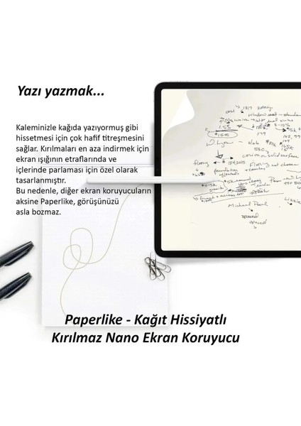 Galaxy Tab S11 Ultra Paper Like Ekran Koruyucu Kağıt Hissi Ekran Koruyucu Kağıt Hisli SM-X930 14.6" fırsatları