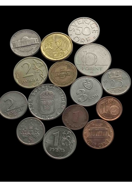 Koleksiyon 155 / Yabancı Madeni Koleksiyon Para Set Hobi Hediye Antika Darpane