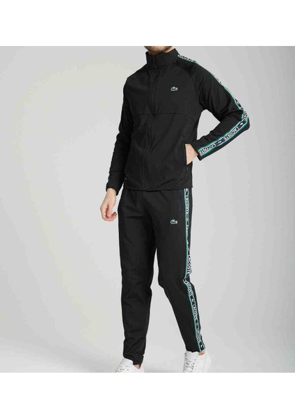 Şeritli Siyah Slim Fit Esofman Takımı modelleri