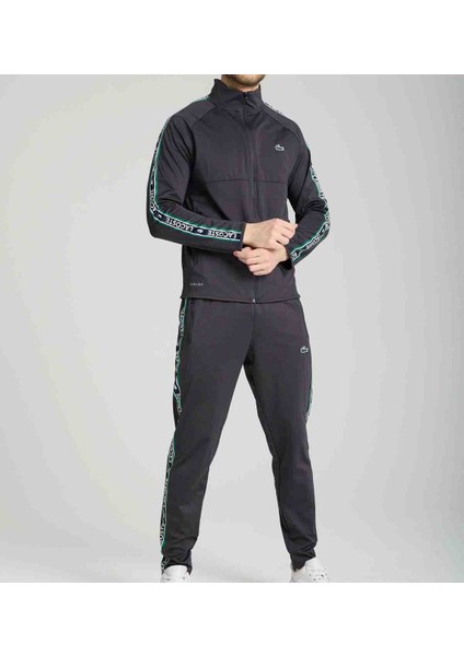 Şeritli Füme Slim Fit Esofman Takımı