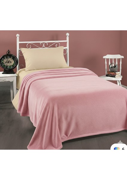 Tek Kişilik Battaniye Süper Yumuşak Peluş Welsoft Pembe Tv