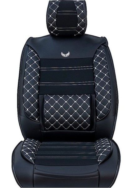 Fiat Coupe Uyumlu Oto Koltuk Kılıfı Deri, Kumaş Jupiter Siyah Beyaz modelleri