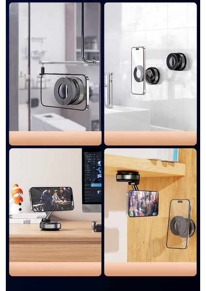 360° Dönen Vantuz Telefon Tutucu Araç/cam/fayans/masa Uyumlu