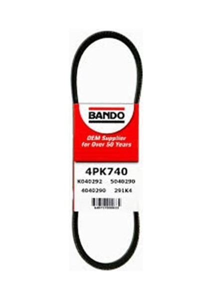 4PK0740 - Kanallı Kayış Renault Clıo I 91 Clıo Iı 98 Kangoo 97 Twıngo 96 1.2