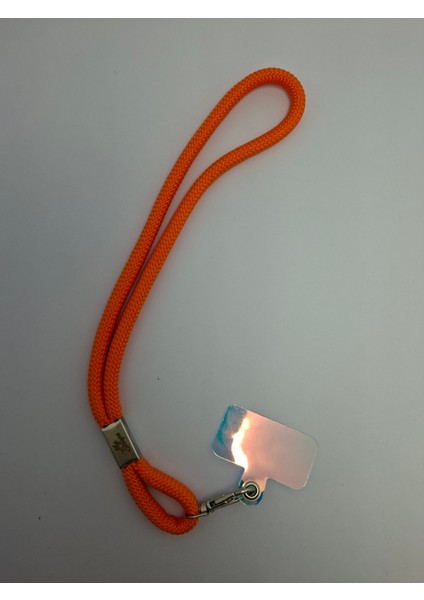 TURUNCU PARACORD TELEFON BOYUN ASKISI TÜM KILIFLARA UYUMLU modelleri