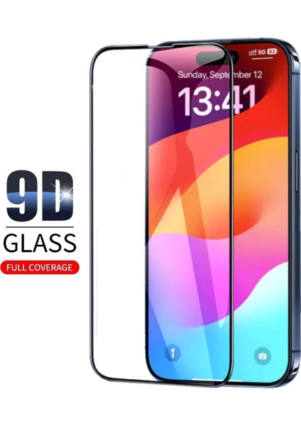 Apple iPhone 17 Air Ekran Koruyucu 9d Kırılmaz Cam - Extra Darbe Koruma - Ekranı Tam Kaplar
