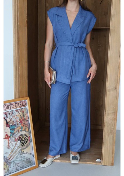 Keten Yelek Pantolon Takım indirimleri