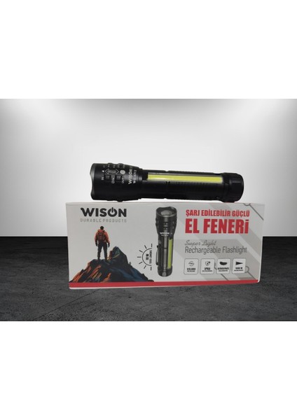 WS-4312 10W 1000 Lümen Zoomlu Şarj Edilebilir El Feneri modelleri