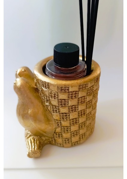 Yasemin Kokulu Oda Kokusu – Altın Renk Kuş Biblo Tasarım 100 ml Çubuklu Hediyelik modelleri