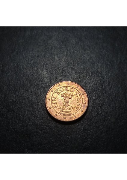Escoines 3996368BB658B6D5E8 2013 Avusturya 1eurocent Bakır Kaplı Çelik Çt+ Para fırsatları