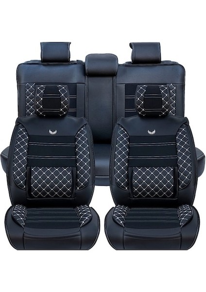 Jaguar Daimler Uyumlu Oto Koltuk Kılıfı Deri, Kumaş Jupiter Siyah Beyaz fiyatları