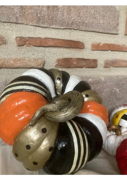 Balkabağı (Kabak) Büyük Dekoratif Bahçe Dekor Ürünü Desenli Mackenzie fiyatları