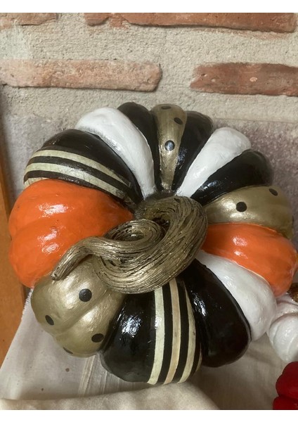 Balkabağı (Kabak) Büyük Dekoratif Bahçe Dekor Ürünü Desenli Mackenzie modelleri