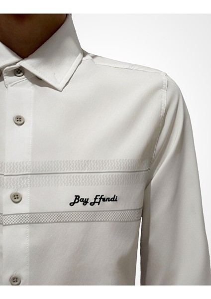 ERKEK BEYAZ UZUN KOL SPOR GÖMLEK modelleri