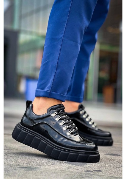 Vortexx Premium Siyah Rugan Yüksek Taban Günlük Spor Ayakkabı fırsatları